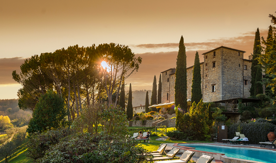 Scenic view of villa